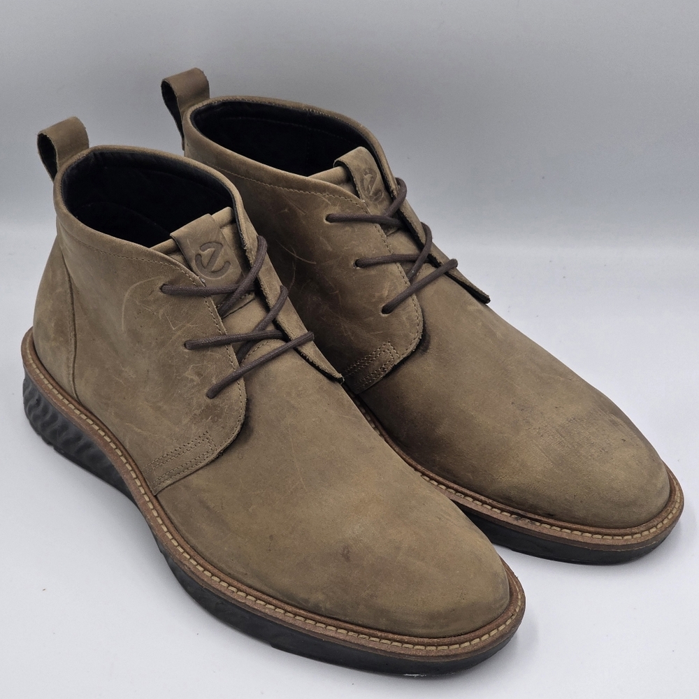 ECCO ST.1 Hybrid GTX Waterproof GORE-TEX Mens  7 - 7.5 Tan Nubuck Chukka Boots